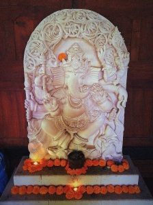 Ganesha (/ɡəˈneɪʃə/; Sanskrit: गणेश, Gaṇeśa